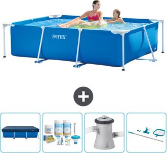 Intex Piscina Con Estructura Rectangular - 220x150x60 Cm - 7-piezas Scb7