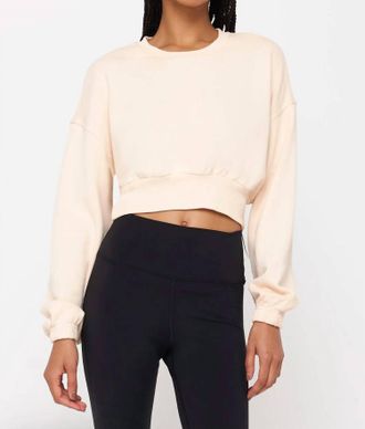 Spiritual Gangster Aspen Sweatshirt In Blush