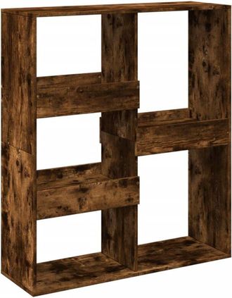 vidaXL Room Divider Smoked Oak 100x33x115 cm Engineered Wood Vidaxl