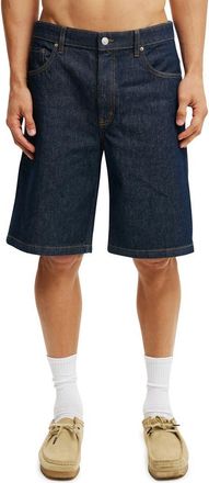 Cotton On Mens Baggy Denim Short in Shutter Blue at Nordstrom, Size 34