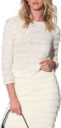 Walter Baker Lois Ruffle Top in Cream Lace at Nordstrom Rack, Size X-Small