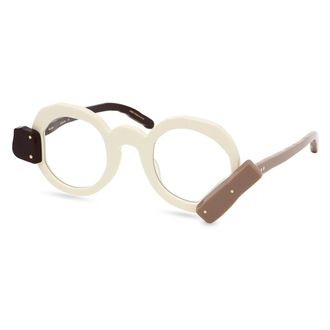 Masahiromaruyama Mm-0096 Optisch Montuur - unisex - Accessoires - Beige - Maat: 42 MM