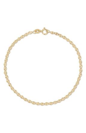 EF Collection Daisy 14K Gold Chain Bracelet in 14K Yellow Gold at Nordstrom, Size 6.5