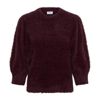 Saint Tropez Jersey de cuello redondo - Knitwear - Mujer - Rojo - 2XL