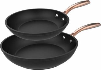 Cecotec Set De Sartenes 20-24 Cm De Aluminio Forjado Con Revestimiento Antiadherente De Alta Calidad Platinum Plus Teflon Nonstick, 100 % Libre De Pfoa
