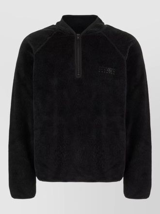 Maison Margiela polyester sweatshirt fleece texture raglan sleeves