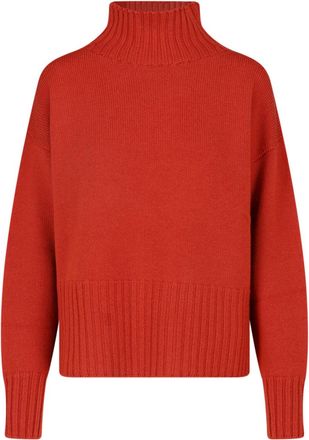 Drumohr Orange Merino Wool Turtleneck Sweater