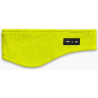 Turtle Fur Bang Band Fleece Headband in Bright Lime at Nordstrom