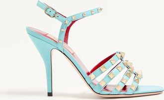 Valentino Garavani Rockstud Kidskin Sandal 100mm Wo