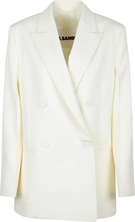Jil Sander Dames, Jassen, Beige, Maat: XS Wol