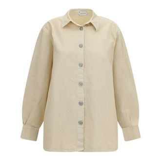 Magda Butrym Denim Shirt - Dames - Blouses & Shirts - Beige - Maat: XS Denim