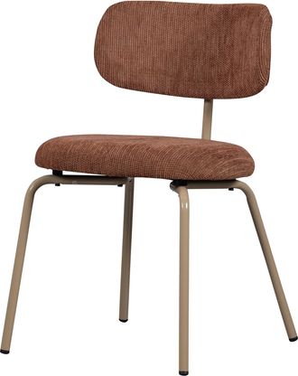 De Eekhoorn Design Esszimmerstuhl Traviso, Braun/Beige