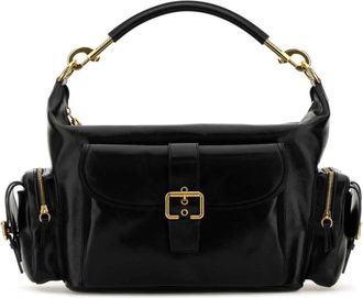 Chlo&eacute; Camera Schoudertas - Dames - Handtassen - Zwart - ONE Size - Katoen - Tassen