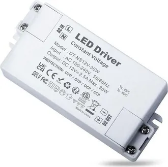 OEM Transformador Led De 12 V Y 30 W, Transformador De 220 V A 12 V Y 2,5 A, Fuente De Alimentaci&oacute;n De Bajo Voltaje De Ca A Cc, Controlador Led De Voltaje