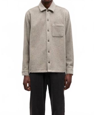 Sams&oslash;e & Sams&oslash;e Sadamon Jj Overshirt In Elephant Skin