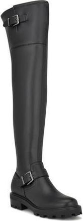 Nine West Nans Over the Knee Boot in Nero/Black/Black at Nordstrom Rack, Size 6.5