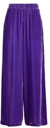 8 by YOOX SILK BLEND VELVET WIDE-LEG PANTS