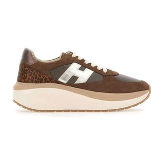 Hogan Maxi Active Trainers - female - Hogan - Sneakers - Brown - 6 1/2 UK - Shoes