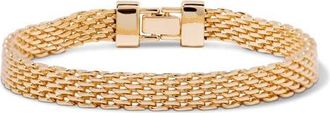 Brook & York Layton Mesh Chain Anklet in Gold at Nordstrom