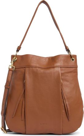 Aim&eacute;e Low Key Luxe Hobo Bag in Chestnut at Nordstrom Rack