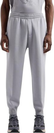 Emporio Armani Sportieve Grijze Fleece Broek - Heren - Sweatpants - Grijs - L - Broeken