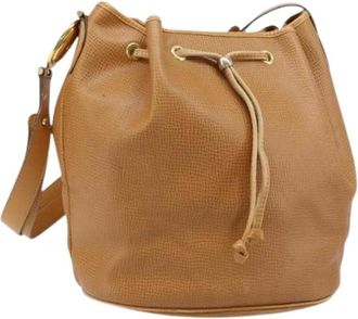 Dior Pre-owned Bucket Bags, female, Brown, Size: ONE SIZE Pre-owned Leather Bucket Bag