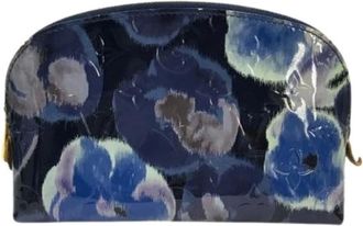 Louis Vuitton Pre-owned Mini Bags, female, Blue, Size: ONE SIZE Pre-owned Vernis Ikat Flower Pouch