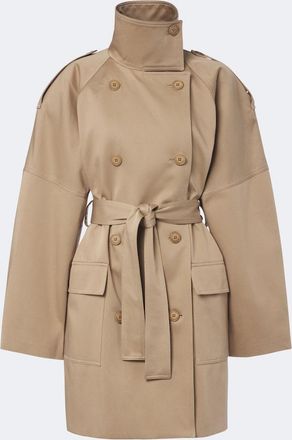 Frankie Shop Tess cotton gaberdine trench coat