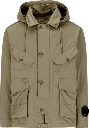 C.P. Company Groene Jas in Militaire Stijl - Heren - Parka Jassen - Groen - XL - Jassen