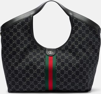 Gucci Shopper Giglio Large in canvas GG