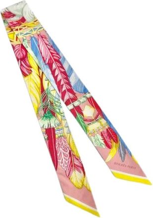 Herm&egrave;s Pre-owned Danse Pacifique Silk Twilly - - Pre-owned - Donna - Multicolore - ONE SIZE