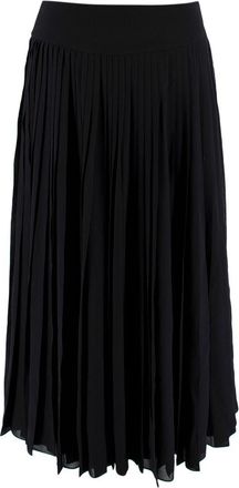 Dior Christian Dior Black Pleated Silk Skirt Size XS