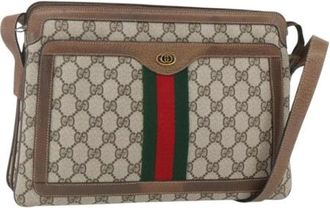 Gucci Pre-owned Cross Body Bags, female, Beige, Size: ONE SIZE Pre-owned Plastic Crossbody Bag