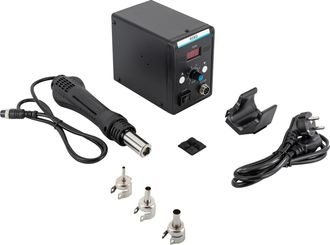 OEM Estaci&oacute;n De Refundici&oacute;n Por Aire Caliente, Control De Temperatura De 100 A 500 &deg;c, Ventilador De Turbina Sin Escobillas, Color Negro