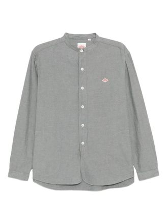 Danton Shirt met geborduurd logo - Grijs