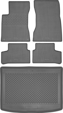 OEM Juego De Alfombrillas De Goma Para Coche Y Alfombrilla Para Maletero Para Mercedes Gla H247 Crossover De 2019