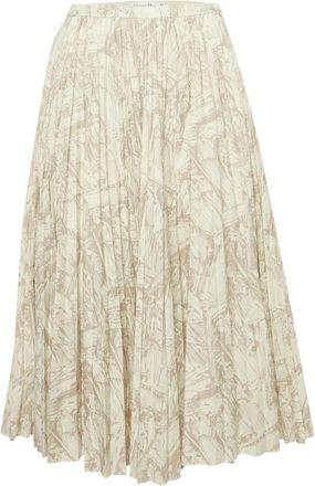 Dior 2024 abstract-print skirt - Neutrals