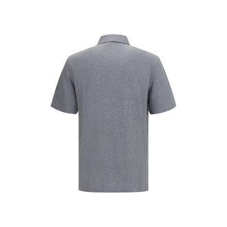 Brunello Cucinelli Cotton Jersey Polo Shirt - Gray