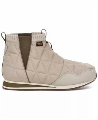 Teva WomenS Re Ember Mid Quilted Slip-On Ankle Booties In Feather Grey