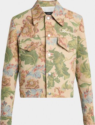 Amiri Men & apos;s Floral Tapestry Blouson