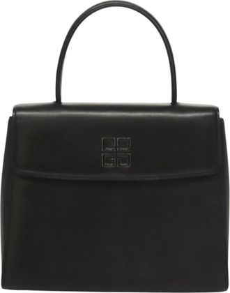 Givenchy Nightingale Black Leather Handbag (Pre-Owned)