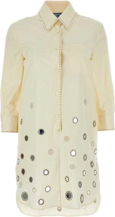 Prada Sand cotton shirt dress
