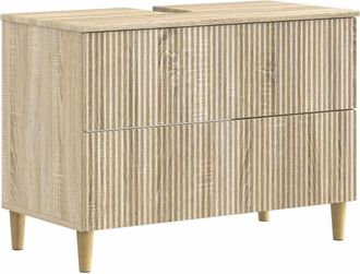 vidaXL Mueble De Lavabo Para Ba&ntilde;o Arnhem Roble Sonoma 82 X 41 X 59 Cm Vidaxl