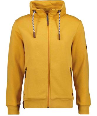 Ragman Sweatjacke RAGMAN, Herren, Gr. 4XL5860, orange (orange, 541), 65% Baumwolle 35% Polyester, regular fit, Sweatjacken Sweatjacke
