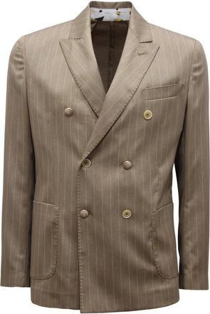 Bob Suit 401 Double-Breasted Suit - Heren - Blazers - Groen - S - Jassen