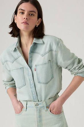 Levi's Camisa Western Teodora - Mujer - XS - Azul / ThatS It Top