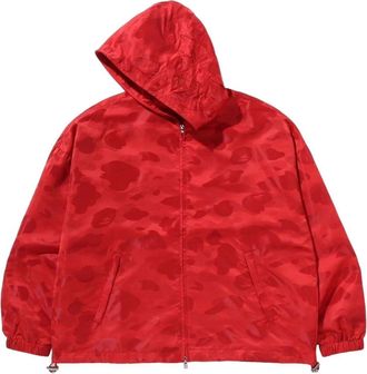 A Bathing Ape Solid Camo Hark Full Zip Jacket Red 1L30-140-301-RED
