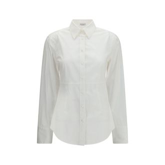 Brunello Cucinelli White Cotton Womens Shirt