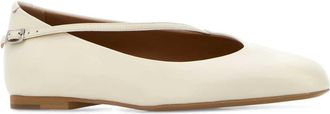 Jil Sander Antiquewhite Ballerine Flat Shoes