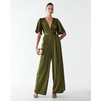 Willa Omaha Jumpsuit in Olive Green at Nordstrom, Size 4